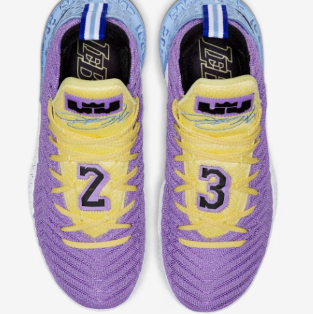 Nike LeBron 16 Lakers Heritage Sneaker Sz 10.5